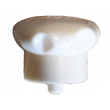 white minifigure hat with small pin chef toque