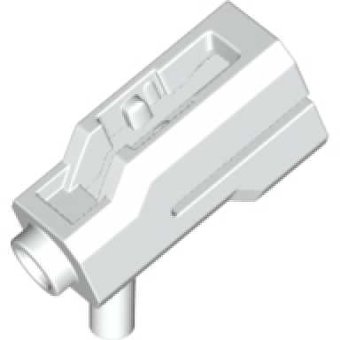 white minifigure weapon bazooka mini blaster shooter