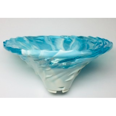 white tornado of spinjitzu wide with marbled trans-light blue top pattern