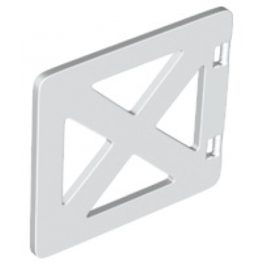 white duplo door window pane 1 x 4 x 3 with 4 panes cross bars