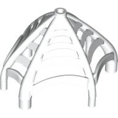 white spider web conical with bar ends and bar holders - flexible rubber