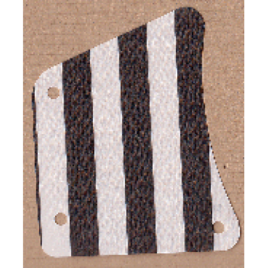 white cloth sail 9 x 11 3 holes with black stripes pattern