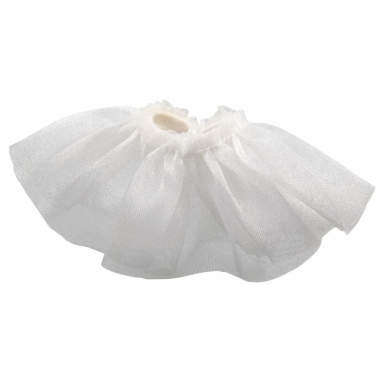 white belville clothes skirt short sheer - 3cm length