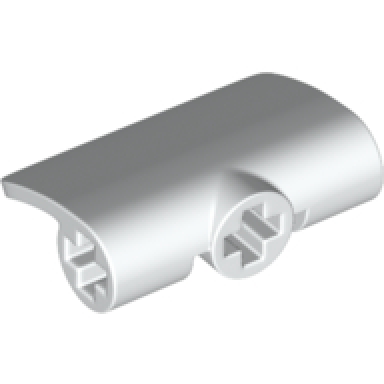 white technic panel curved 2 x 3 x 1
