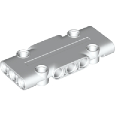 white technic panel plate 3 x 7 x 1