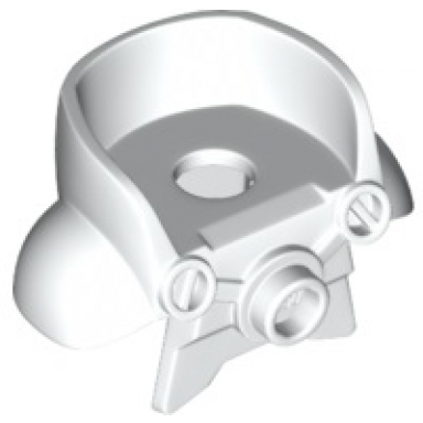 white minifigure armor space with shoulder protection