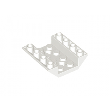 white slope inverted 45 4 x 4 double with 2 holes