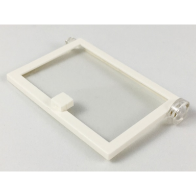 white door 1 x 4 x 5 right with trans-clear glass