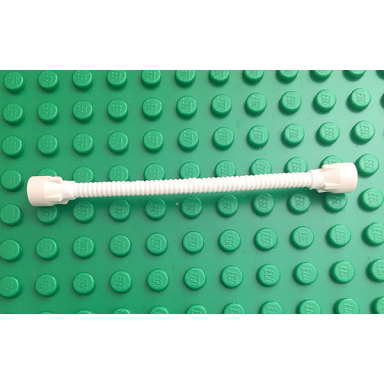 white hose flexible 8.5l with same color tabbed ends