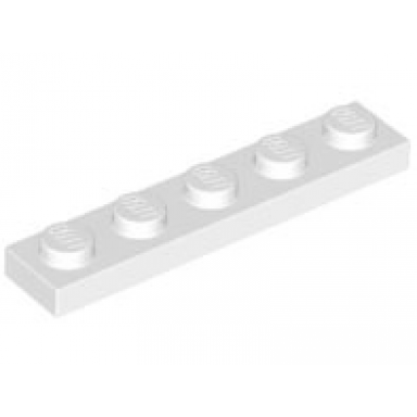 white plate 1 x 5