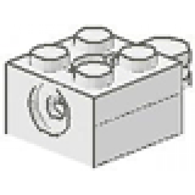 white arm holder brick 2 x 2 with round top hole with arm 792 793 795