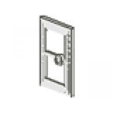 white door 1 x 3 x 4 with glass