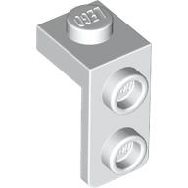 white bracket 1 x 1 - 1 x 2