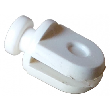 white arm piece with disk and 2 fingers