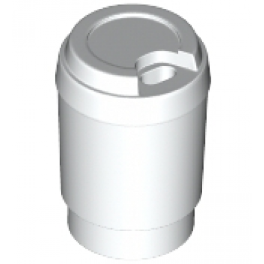 white minifigure utensil cup take out cup with top hole