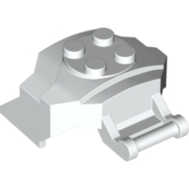 white cockpit front 4 x 3 x 2 with bar handle