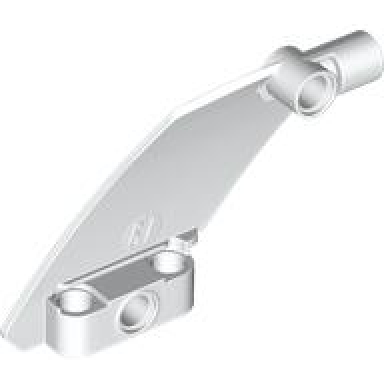 white technic panel curved 61 5 x 7 tapered left