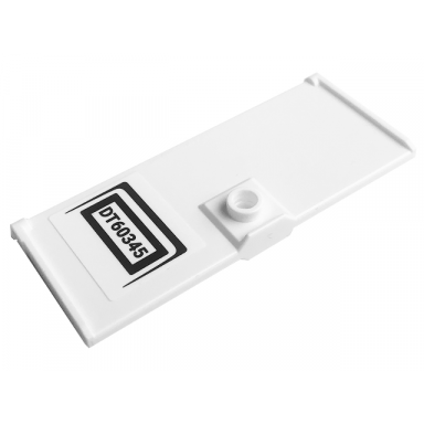 white door 1 x 3 x 6 with stud handle with dt60345 pattern sticker - set 60345
