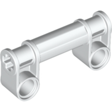 white technic axle and pin connector perpendicular double with axle connector 2l