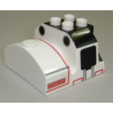white duplo train thomas friends cab top stanley pattern