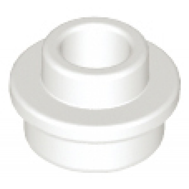 white plate round 1 x 1 with open stud
