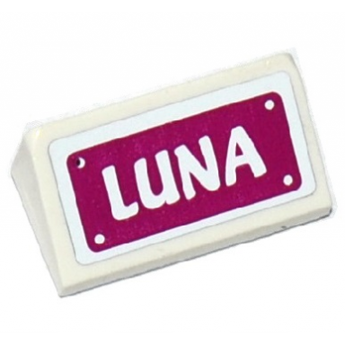 white slope 30 1 x 2 x 2 3 with white luna on magenta background pattern sticker - set 41124