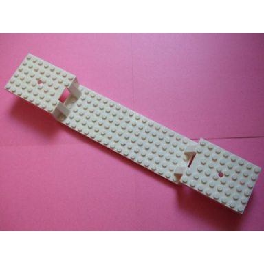 white train base 6 x 34 split-level without bottom tubes