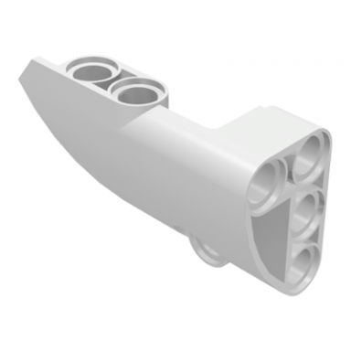 white technic panel fairing 1 small smooth short side a