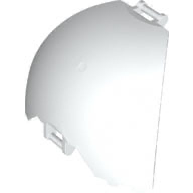 white windscreen quarter dome bar handles at top and bottom