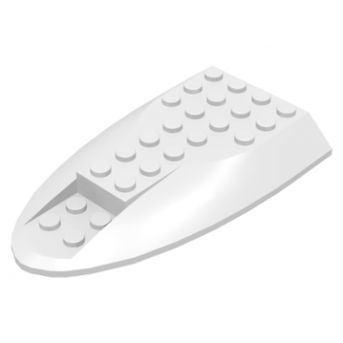 white aircraft fuselage aft section curved top 6 x 10