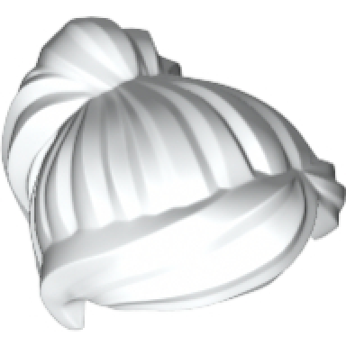 white minifigure hair female ponytail and swept sideways fringe