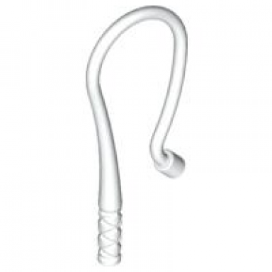 white minifigure weapon whip bent flexible