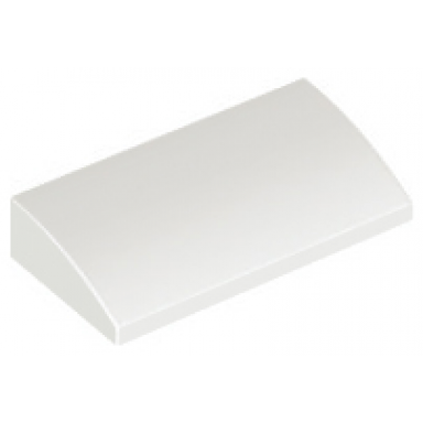 white slope curved 2 x 4 x 2 3 with bottom tubes