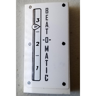 white slope curved 2 x 4 x 2 3 with bottom tubes with rivets beat -o- matic and gauge with number 1 2 and 3 pattern model right side sticker - set 70920