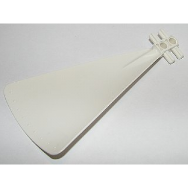 white propeller 1 blade 14l with two pin holes and four axles