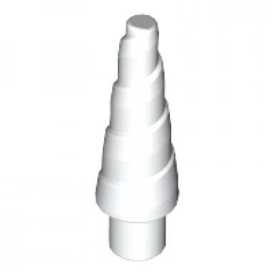 white horn unicorn spiral