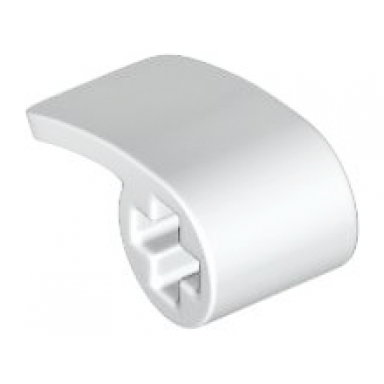 white technic panel curved 2 x 1 x 1