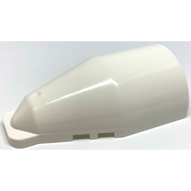 white windscreen 7 x 4 x 2 round extended front edge