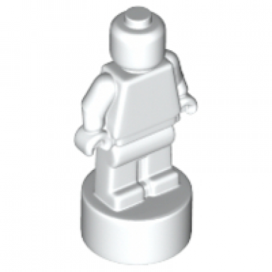 white minifigure utensil statuette trophy
