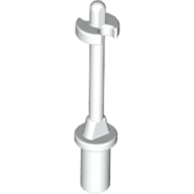white minifigure utensil ski pole 3l with handle stop ring and side stops