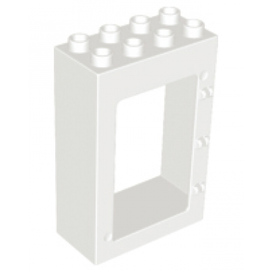white duplo door window frame 2 x 4 x 5
