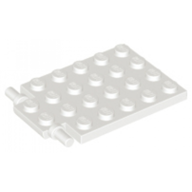 white plate modified 4 x 6 with trap door hinge long pins