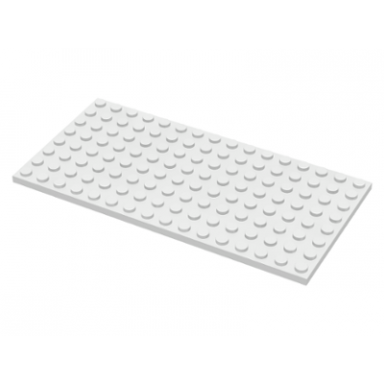 white plate 8 x 16