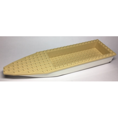 white boat hull unitary 28 x 8 with tan top 92710 92711
