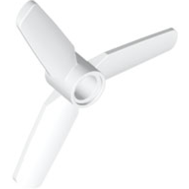 white propeller 3 blade 5 diameter