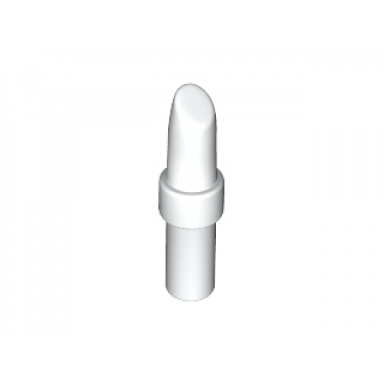 white minifigure utensil lipstick with white handle pattern