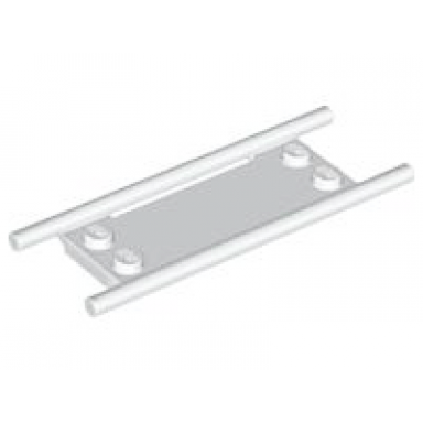 white minifigure utensil stretcher without bottom hinges