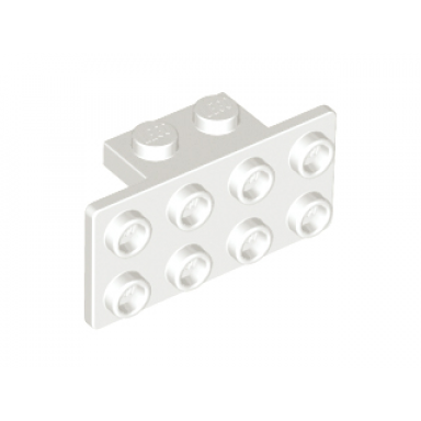 white bracket 1 x 2 - 2 x 4