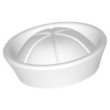 white minifigure headgear hat sailor