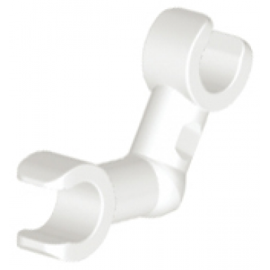 white arm skeleton bent with clips horizontal grip